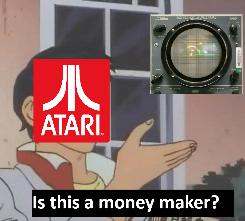 totally accurate representation of atari making pong.